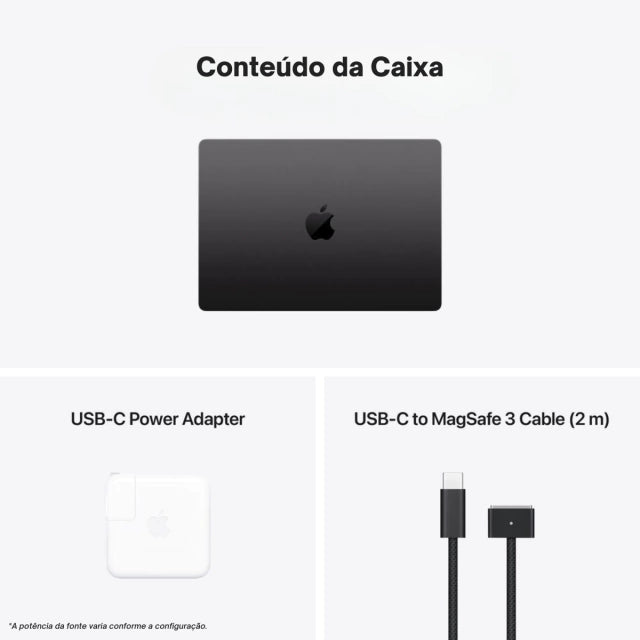 MacBook Pro 14"- M5 - 16GB - 512GB SSD - Preto-espacial - Imagem 7