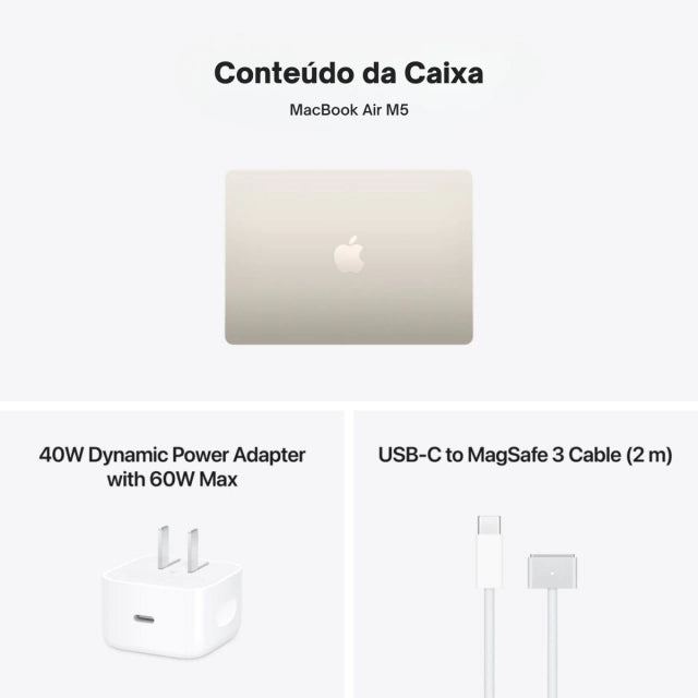 MacBook Air 15" - M5 - 16GB - 1TB SSD - Estelar - Imagem 7