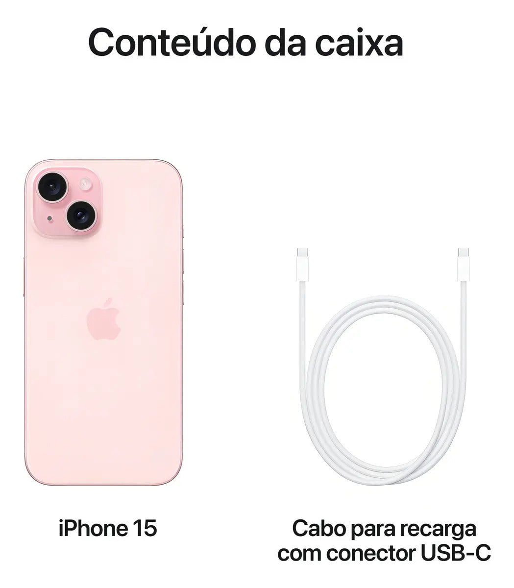 Apple iPhone 15 128GB Rosa - Imagem 9