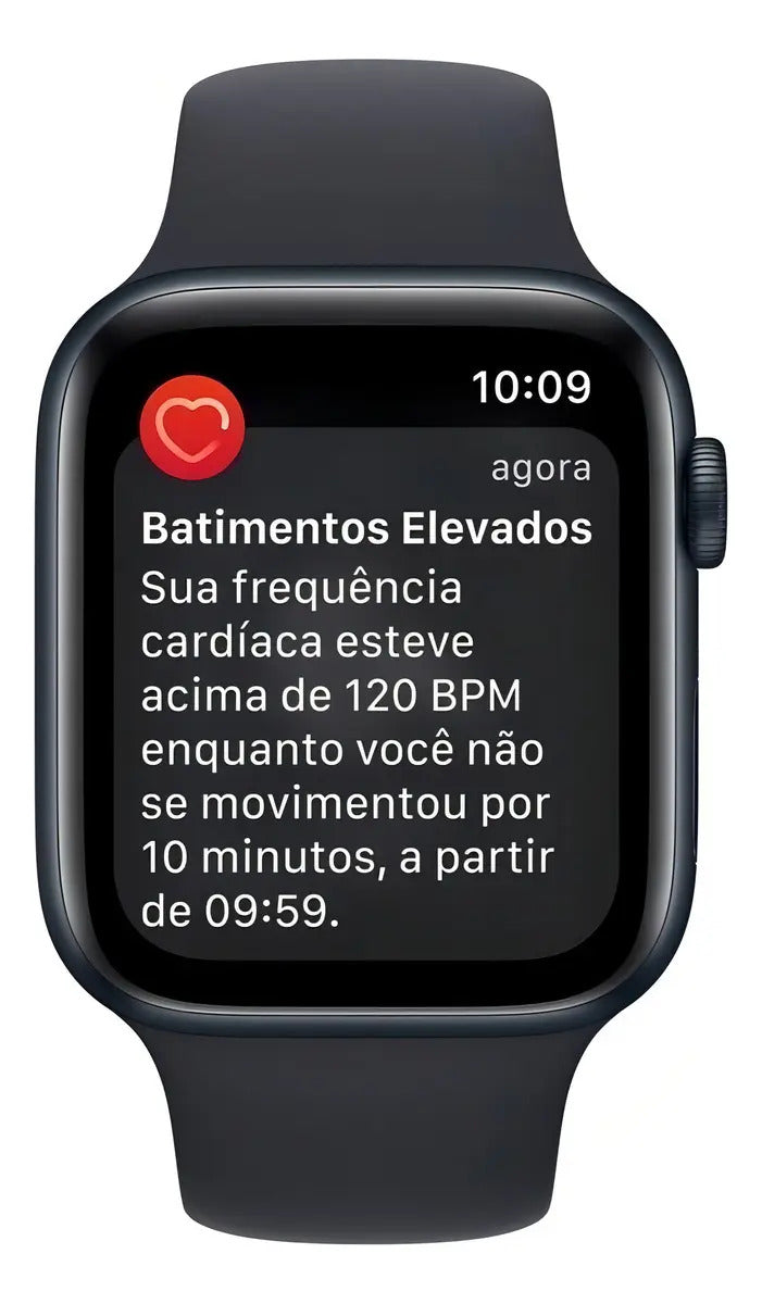 Apple Watch SE GPS + Cellular 44mm Alumínio Meia-Noite Pulseira Esportiva Meia-Noite - Imagem 5