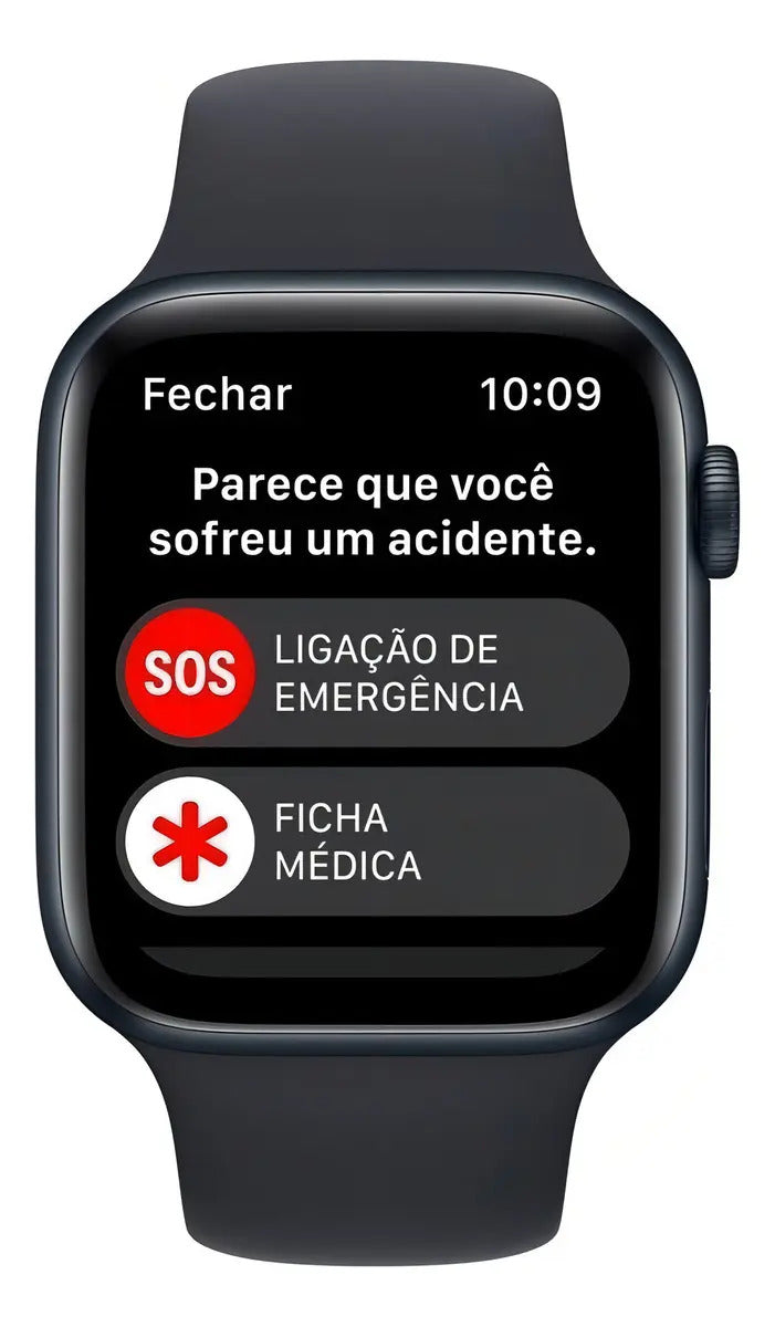 Apple Watch SE GPS + Cellular 44mm Alumínio Meia-Noite Pulseira Esportiva Meia-Noite - Imagem 6