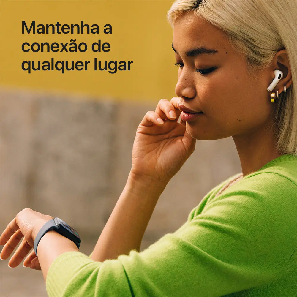 Apple Watch SE 3 GPS 40mm Alumínio Meia-Noite Pulseira Esportiva Meia-Noite P/M - Imagem 4
