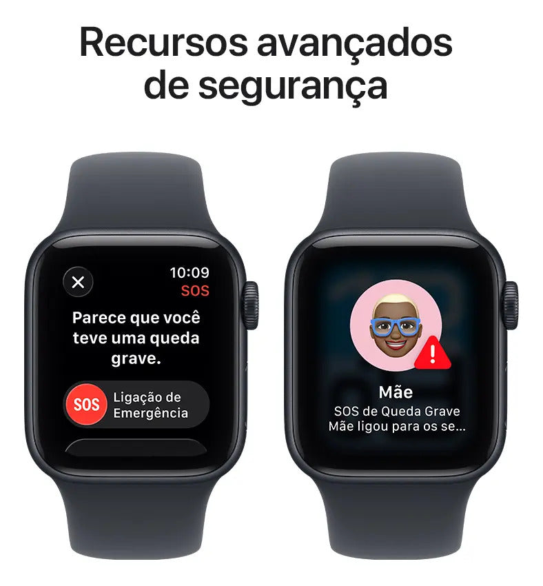 Apple Watch SE 3 GPS 40mm Alumínio Meia-Noite Pulseira Esportiva Meia-Noite P/M - Imagem 7