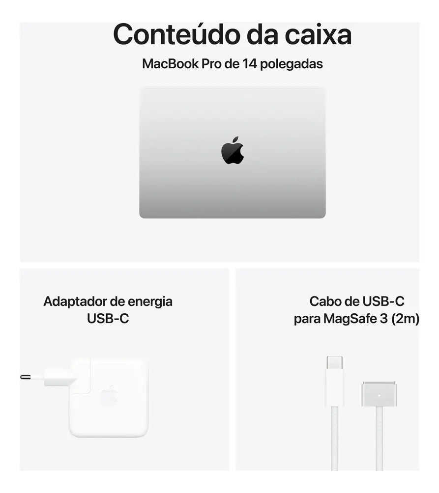 MacBook Pro 14" Apple M5 24GB 1TB SSD 2025 Prateado - Imagem 9