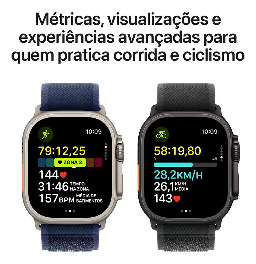 Apple Watch Ultra 2 GPS + Cellular 49mm Titânio Preto Pulseira Milanesa Preta M - Imagem 4