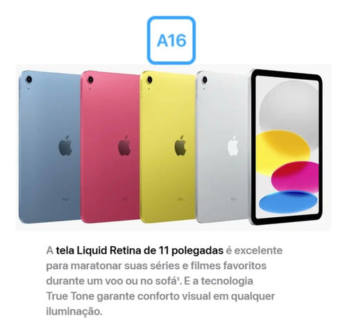Apple iPad 11" Chip A16 Wi-Fi 128GB + Apple Pencil - Imagem 8